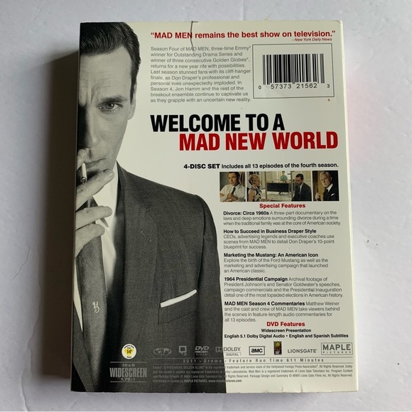 Mad Men Season One and Four DVDs sets - Picture 10 of 10